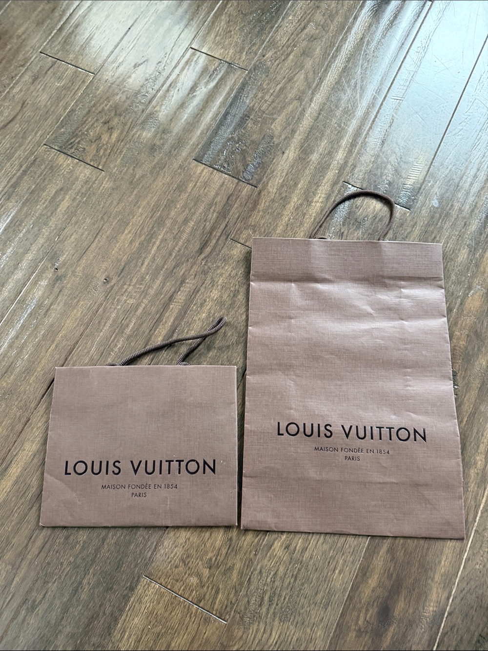 Louis Vuitton Brown Shopping Bag Set - Brown